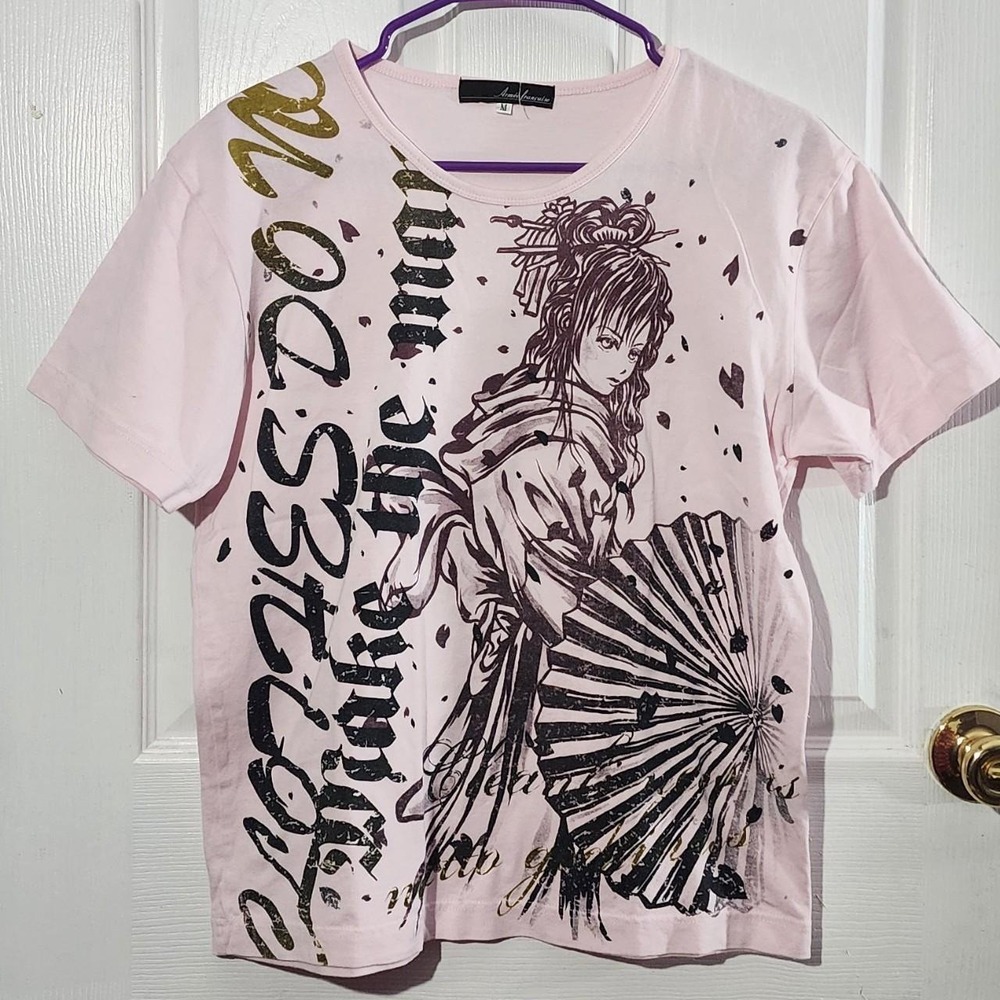 Y2K Pink Anime Princess Graphic Tshirt